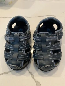 BOYS Vintage Blue COOKIE MONSTER Sandals Shoes Size 4W SESAME STREET - Picture 1 of 6