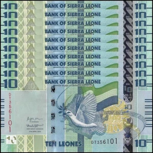 Sierra Leona 10 x 10 Leones 2022, P-NUEVO, 10 PIEZAS - Imagen 1 de 2