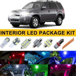 12PCS Interior LED Light Bulbs Package Kit For 2008-2012 Ford Escape + Free Tool - Picture 1 of 19