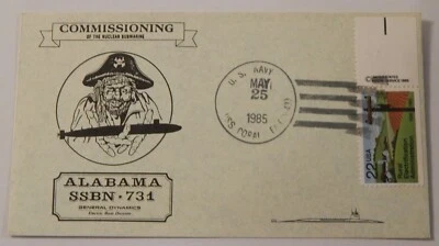 USS Alabama (SSBN 731) commissioning May 25 1985 USS Coral Sea (CV 43) - Image 1 of 2