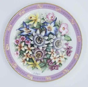 Las flores de Brasil Doug Hague de Ramos del Mundo Danbury Mint 1990 - Imagen 1 de 7
