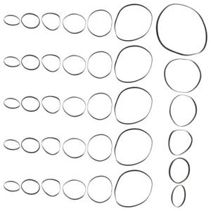 50 Pcs Cassette Player Drive Belts Video Tape Recorder Recorders - Picture 1 of 12