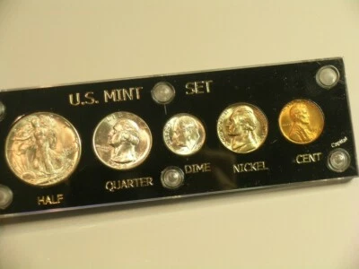 1946 D Brilliant Uncirculated Coin Denver Set  -   Capital Holder - Image 1 of 4