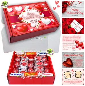 54 ITEM TUNNOCKS PERSONALISED VALENTINES GIFT BOX Teacake Snowball Chocolate - Picture 1 of 20