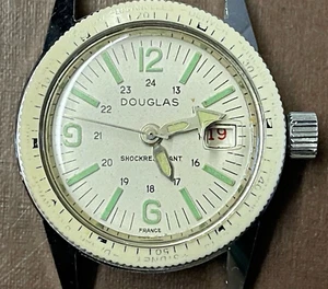 Vintage Douglas Manual Wind World Time Men’s Wristwatch France - Picture 1 of 8