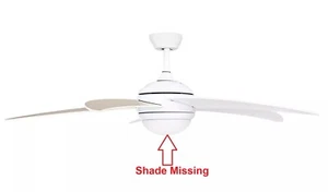 Habitat Manhattan Deckenventilator mit Acrylblättern (ohne Schirm) - Weiß 3262931 R - Bild 1 von 3