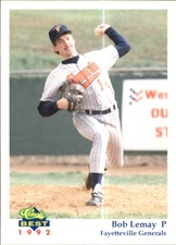 1992 Fayetteville Generals Classic/Best #8 Bob Lemany