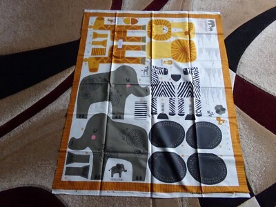 35" X 44" VINTAGE SAFARI LIFE PANEL CUT & SEW /STACY IEST HSU/MODA NEW COTTON389 - Image 1 of 4