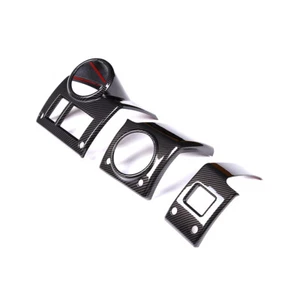 Carbon Pattern Interior Front Air Outlet Frame Trim Set Fits Hummer H2 2003-07 - Picture 1 of 11