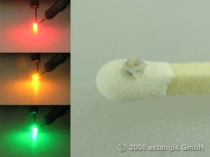 10x SMD LED 0605 RGY 3chip ROT GRÜN GELB red green yellow tiny signal - Bild 1 von 1
