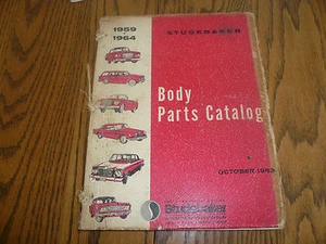 1959 - 64 catálogo de piezas de carrocería Studebaker - vintage - octubre de 1963 - Imagen 1 de 2