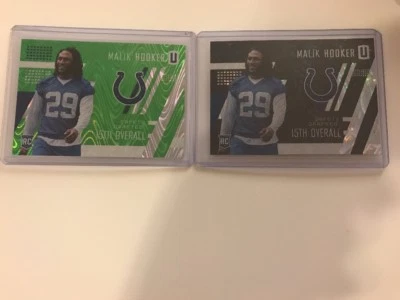 Malik Hooker 2017 PANINI UNPARALLELED ESCHER SQUARES ROOKIE /499 COLTS 2 Cards - Image 1 of 2