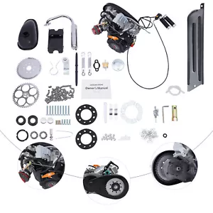 100cc Bicycle Engine Kit 4 Stroke Motorized Bike Motor Kit Recoil Start 3600 rpm - Foto 1 di 17