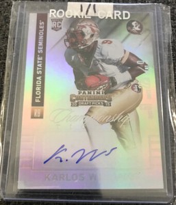 2015 Contenders Draft Picks Championship Ticket Karlos Williams Rookie Auto