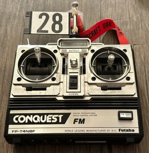 Futaba Conquest FP-T4NBF 72MHz FM RC Radio Control System Clean!! Need Battery!! - Picture 1 of 6