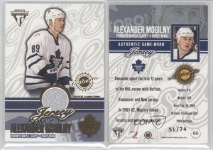 2002-03 Pacific Private Stock Titanium /74 Alexander Mogilny #66 Patch