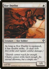 Magic MTG Tradingcard Zendikar 2009 Kor Duelist 19/249
