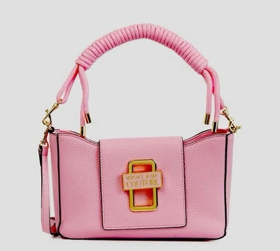 Versace Jeans Couture Plaque Logo Crossbody Bag Pink - Image 1 of 4