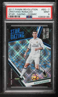 2017 Panini Revolution Star-Gazing Cosmic /100 Cristiano Ronaldo PSA 9 MINT - Image 1 of 2