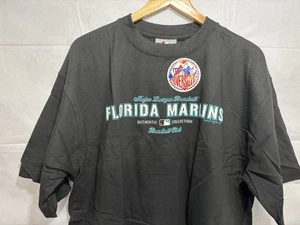 Florida Marlins Shirt OVERSIZED MLB Majestic Neu mit Etikett Herren Large Schwarz Neu aus altem Lagerbestand - Bild 1 von 9