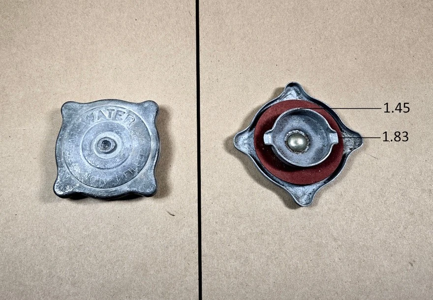 Крышка радиатора 1934 1940 Mopar Chrysler Plymouth Dodge GM R1 без давления NORS - Изображение 1 из 1