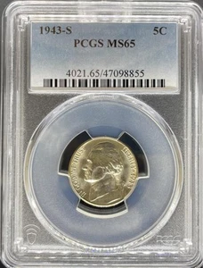 1943-S Jefferson Nickel MS65 PCGS (#PA47098855) - Picture 1 of 2