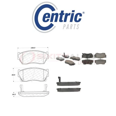 Centric Ceramic Disc Brake Pads w Shims for 1991-1994 Nissan Sentra 1.6L L4 mr Foto 1 de 4