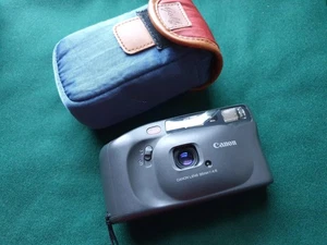 Canon Sure Shot EX 35mm Film Point and Shoot Camera Black Tested with Case - Picture 1 of 5