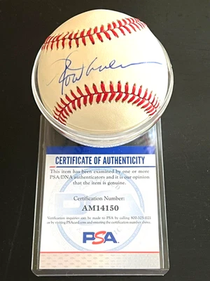 ROD CAREW PSA SIGNED AUTOGRAPHED OFFICIAL MAJOR LEAGUE BASEBALL TWINS SO CLEAN - Image 1 of 4