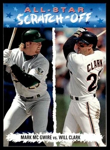 1993 Upper Deck Fun Pack All-Star Scratch-Off Mark McGwire/Will Clark Oakland - Picture 1 of 2