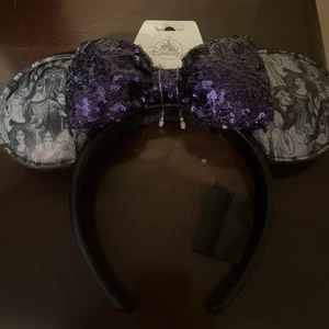 2025 Disney Parks Sketch Villains Ears Maleficent Ursula Evil Queen Cruella - Picture 1 of 2