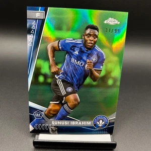 2024 Topps Chrome MLS #148 Sunusi Ibrahim Green Refractor RC CF Montreal - Picture 1 of 2