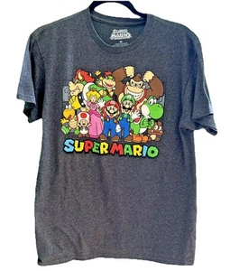 Nintendo Super Mario Bros Herren Shirt Med Graphic Tee Luigi Donkey Kong Toad - Bild 1 von 5