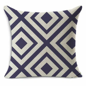Geometric Throw Cotton Linen Vintage Pillow Case Cushion Cover Home Sofa Decor - Picture 1 of 58