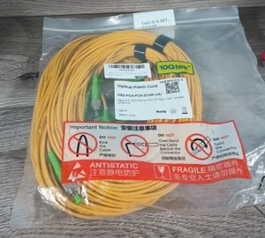 10Gtek Optical Patch Cable Os2-Fca-Fca-S10 M (X5) 33ft New - Picture 1 of 9