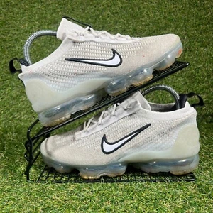 Nike Entrenadores Mujer Talla UK 6 Air VaporMax 2021 Flyknit Blanco Metálico Zapatos GS - Imagen 1 de 9