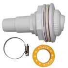 Water Inlet Outlet Fittings With Clip Threaded Tape Swimming Pool Return No G7f6