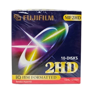 FujiFilm Disketten 3.5Zoll HD formatiert (10er Pack) Double Sided Neu - Bild 1 von 4