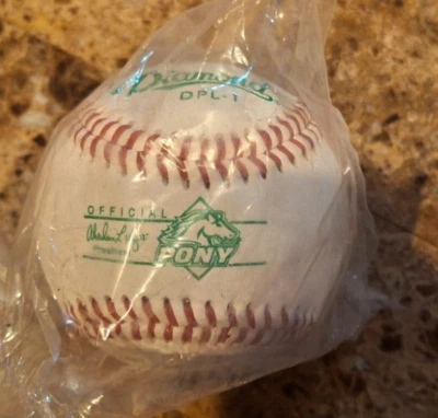 DIAMOND DPL-1 PONY LEAGUE BASEBALL BALL 9" 5 OZ - Image 1 of 3