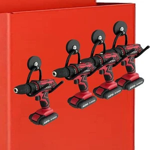 4 Pack Strong Garage Magnetic Hooks Power Tool Organizer Rack Heavy Duty Storage - Picture 1 of 8