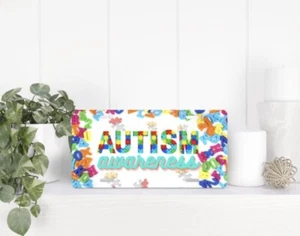 Autism License Plate.autism Car Tag.front Plate.autism Awareness License Plate - Picture 1 of 1