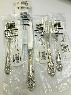 Sir Christopher por Wallace Plata de Ley Individual 4 Piezas Colocación Set, NUEVO Foto 1 de 3