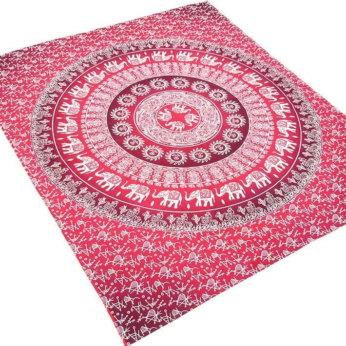 Tapestry Mandala Wall Hanging Boho Cotton Poster Twin Queen Tapestry Home Decor - Image 1 of 1