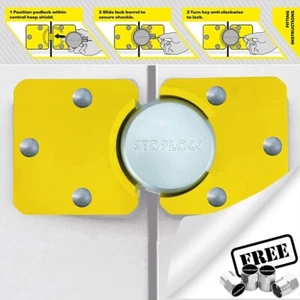 Stoplock Van Türschloss für Mercedes Benz Sprinter gelb Diebstahlsicherung. Staubkappen ✅ - Bild 1 von 16