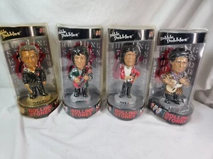 Rolling Stones Bobbleheads Licks World Tour 2002 Bobble Dobbles - Set completo di 4 - Foto 1 di 10
