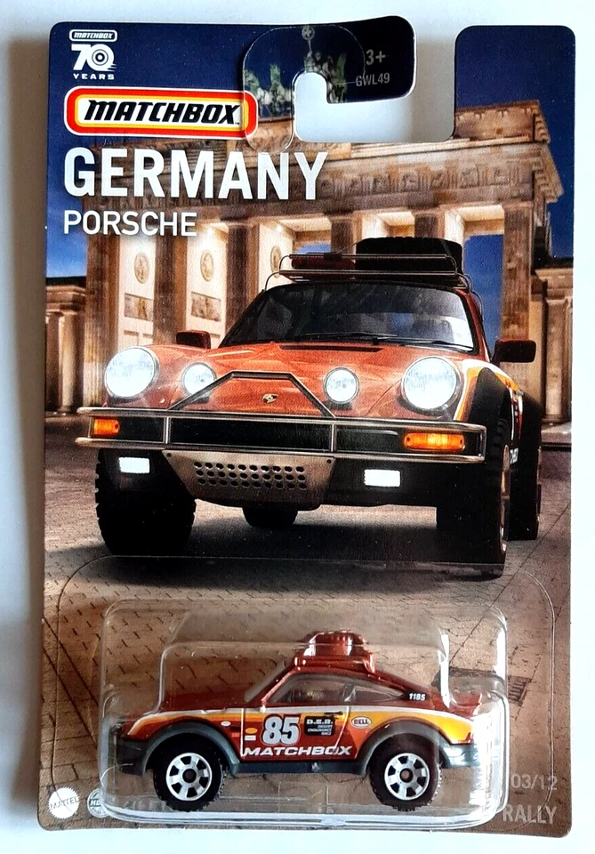 Matchbox Germany Porsche Mattel - 1985 Porsche 911 Rally 03/12 [D30] - Immagine 1 di 1