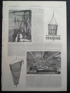 Under Sea Exploration Ship Challenger Sir C Wyville Thomson Harper’s Weekly 1878 - Picture 1 of 3