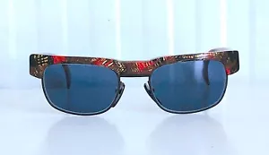 SELTENE VINTAGE 1980ER ALAIN MIKLI 645 MEHRFARBIGE TRANSLUZENTE SONNENBRILLE N.O.S LOOK - Bild 1 von 10