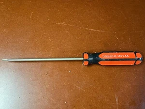 Vintage Stanley Schraubendreher #63-386 3/16 x 6 USA schwarz rot normaler Flachkopf - Bild 1 von 3