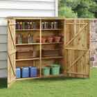 Solid Wood Pine Garden Tool Shed Outdoor Wooden Storage Shed House vidaXL 